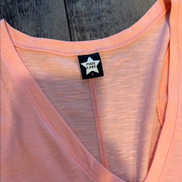 Pixie Lane Midi V-Neck Dress Size L - Picture 4 of 7